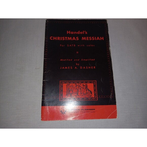 5/$25 Handel's Christmas Messiah SATB Solos James Dasher Sheet Music Songbook - Picture 1 of 7